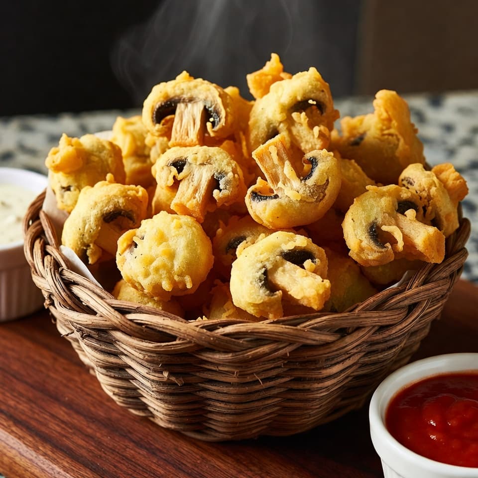 Beer Battered Fried Mushrooms